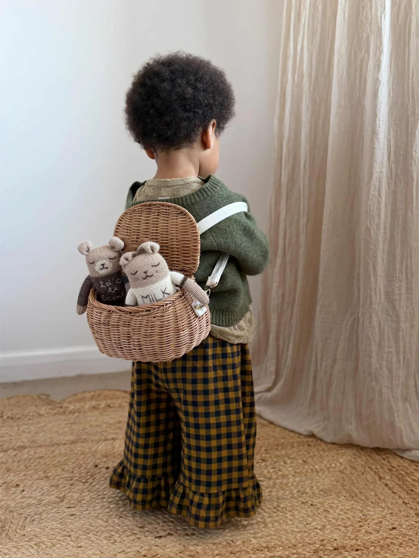 Blueberry Gingham Frill Culottes - Image 5