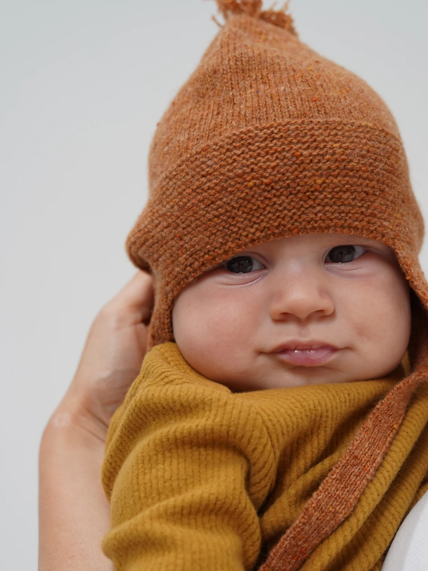Brown Ribbed Long Sleeve Top - Image 5