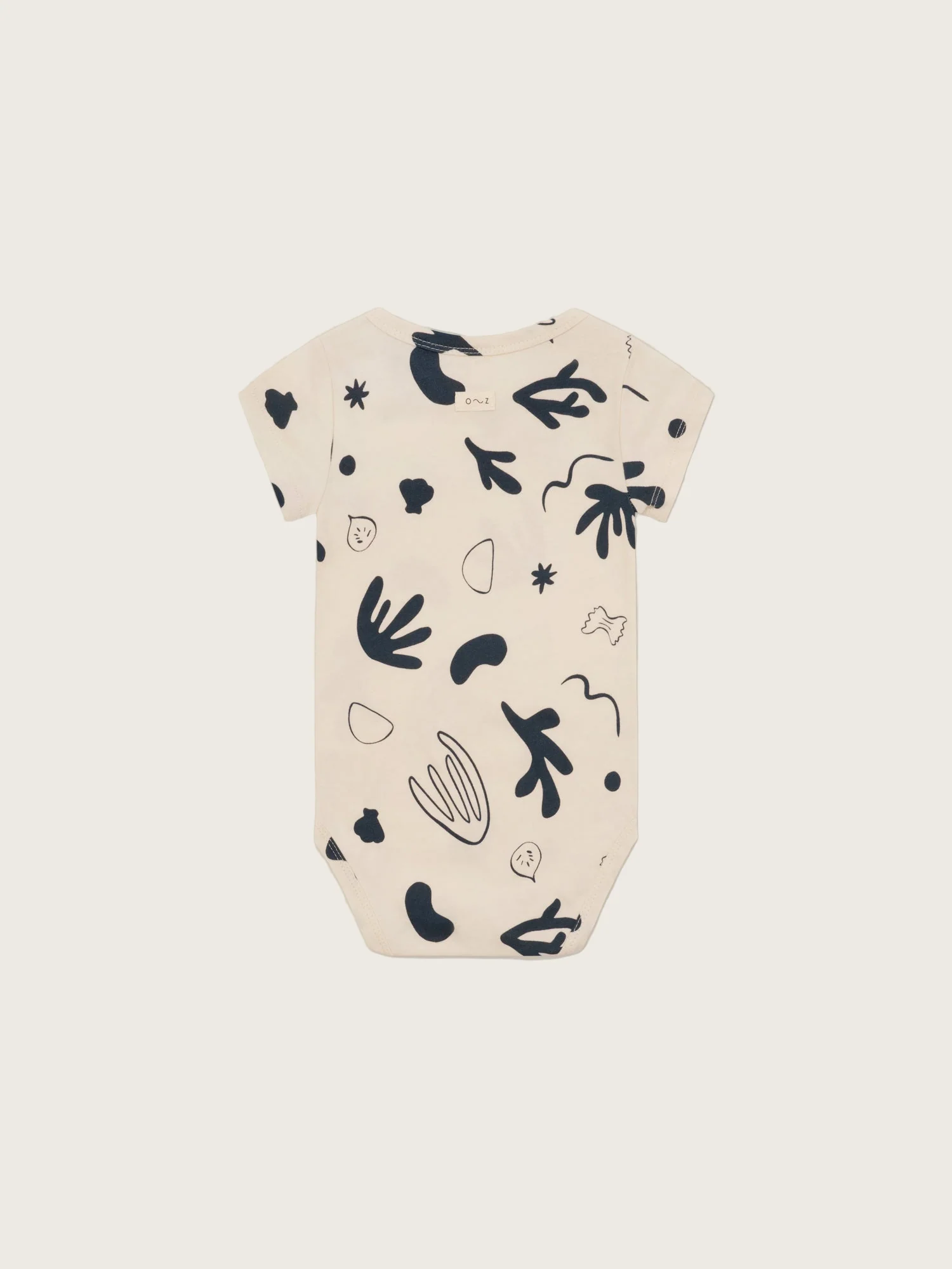 Capri Undyed Cotton Short Sleeve Bodysuit - Image 6