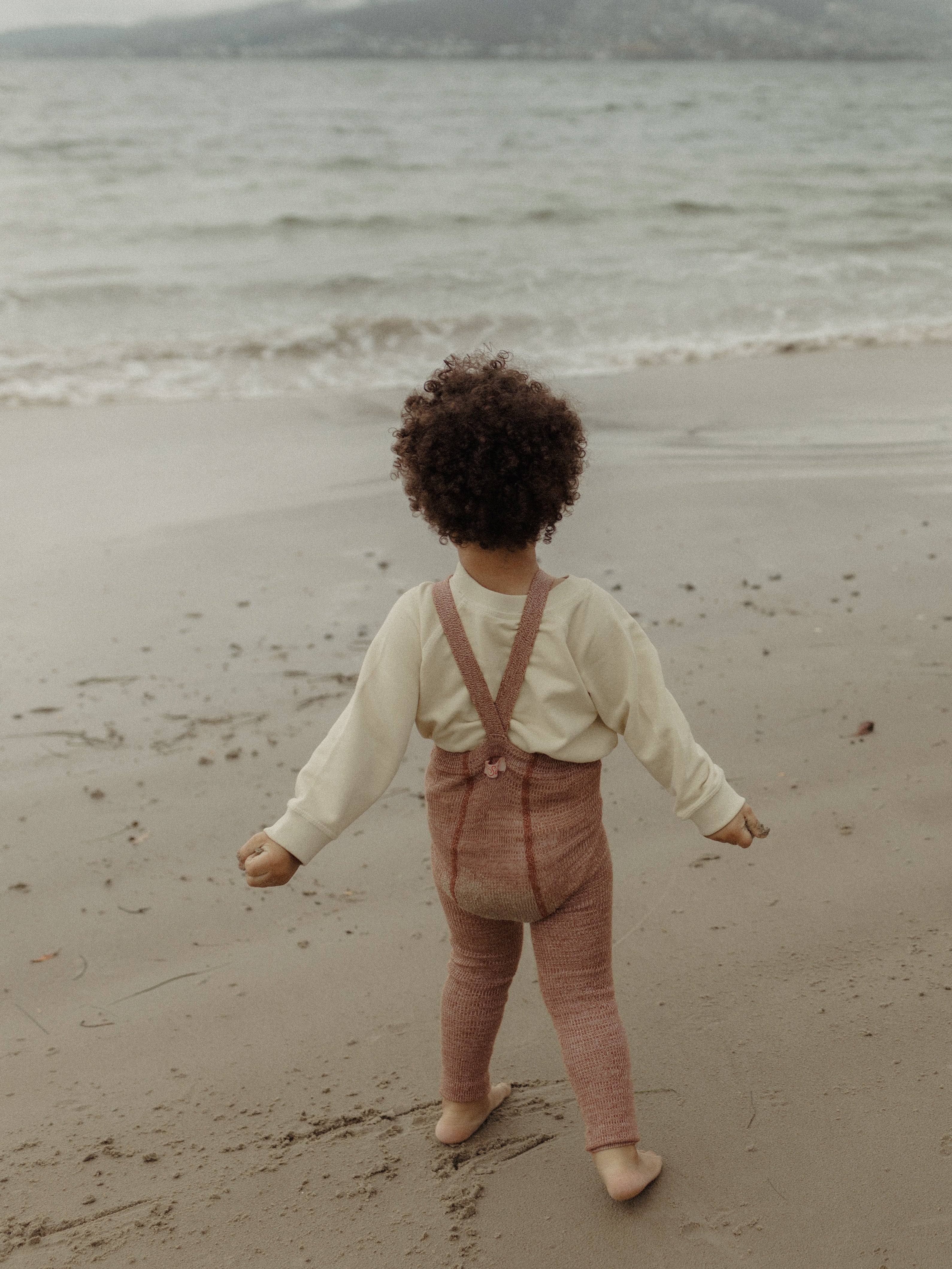 Caramel Footless Tights with braces - Image 4