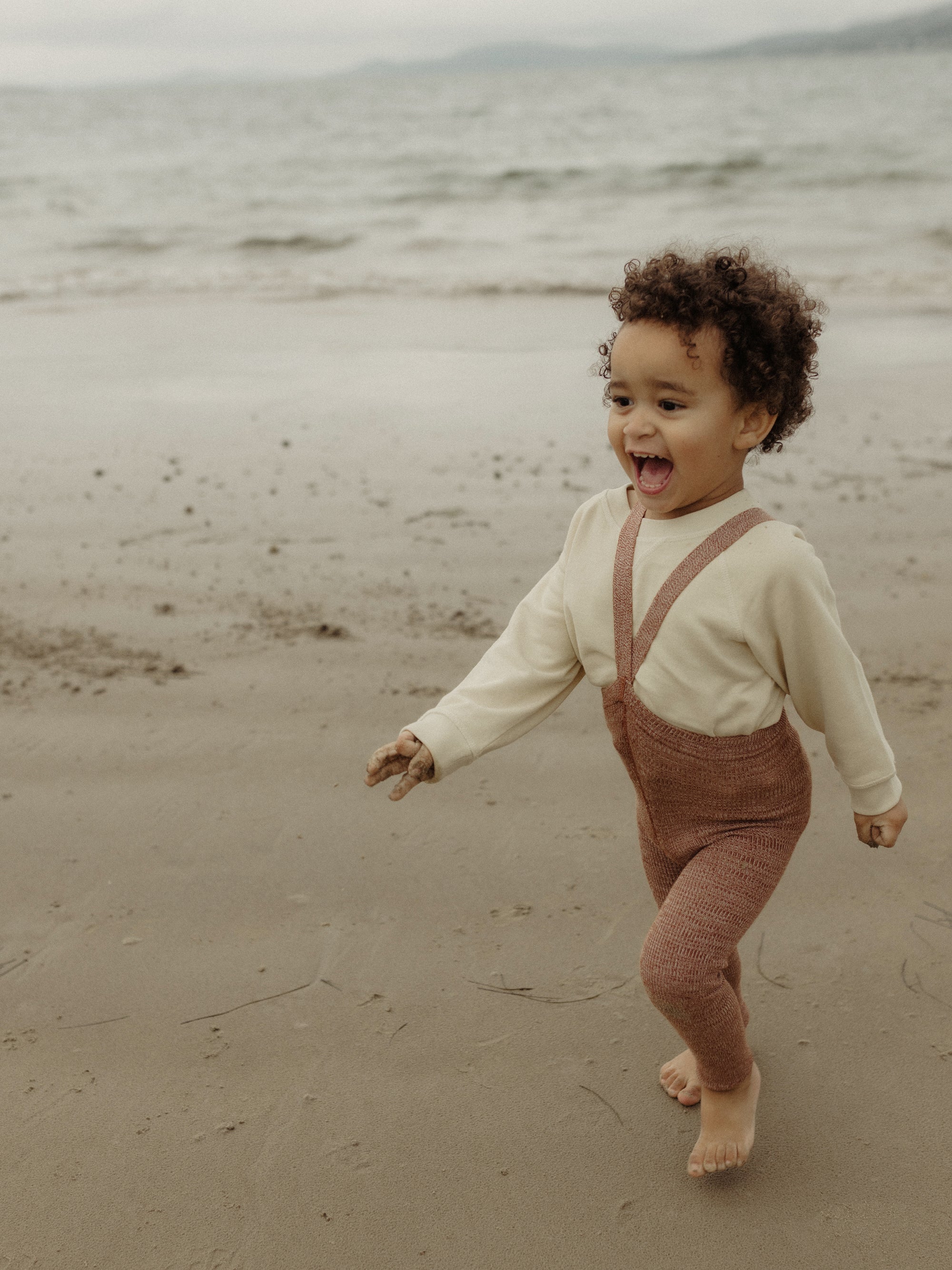 Caramel Footless Tights with braces - Image 5