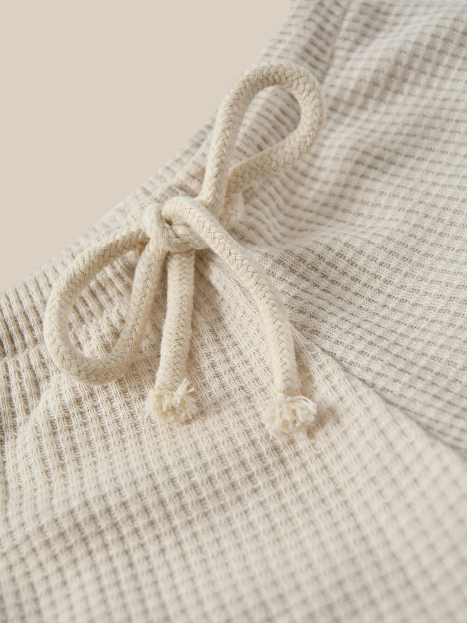 Ceramic White Waffle Rope Shorts - Image 5