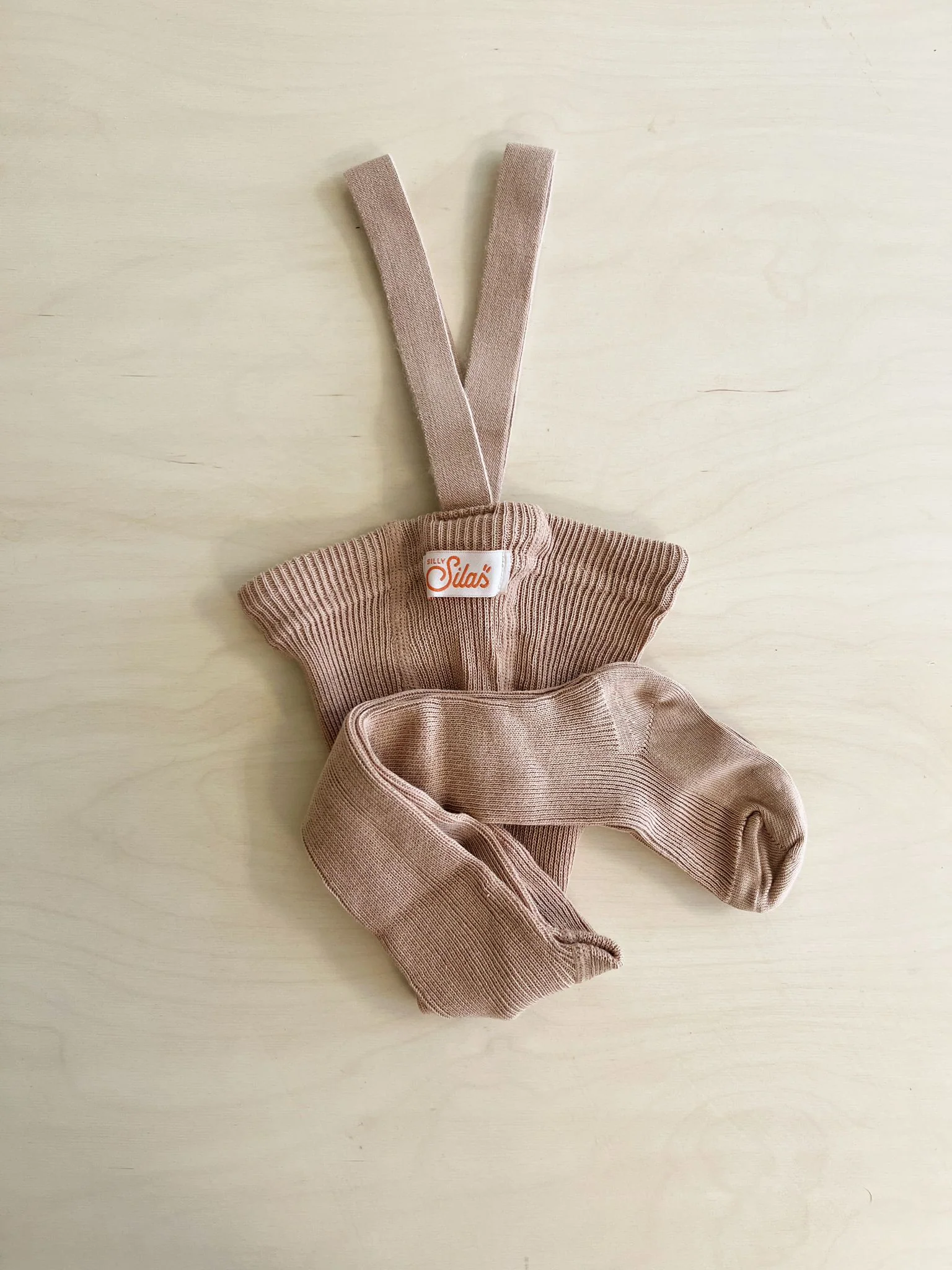 Clay Footed Cotton Tights With Braces - Image 3