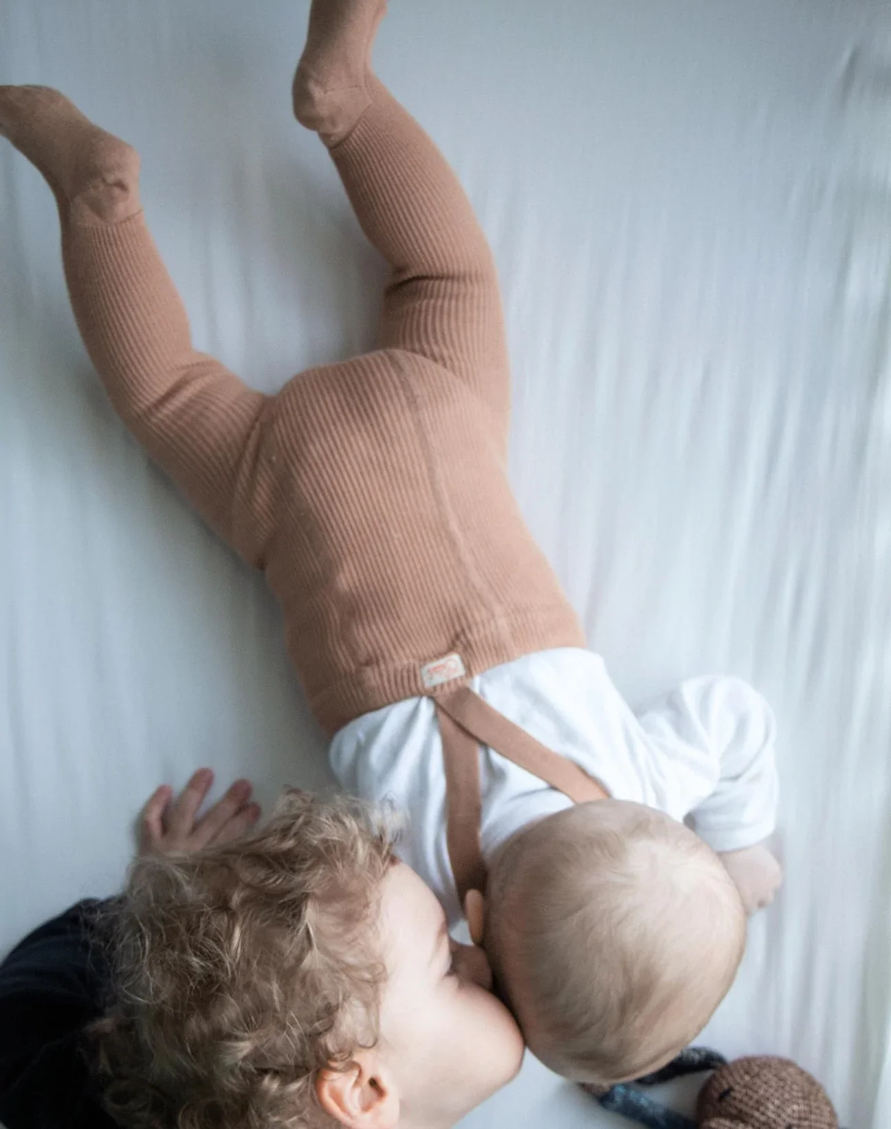 Clay Footed Cotton Tights With Braces - Image 5