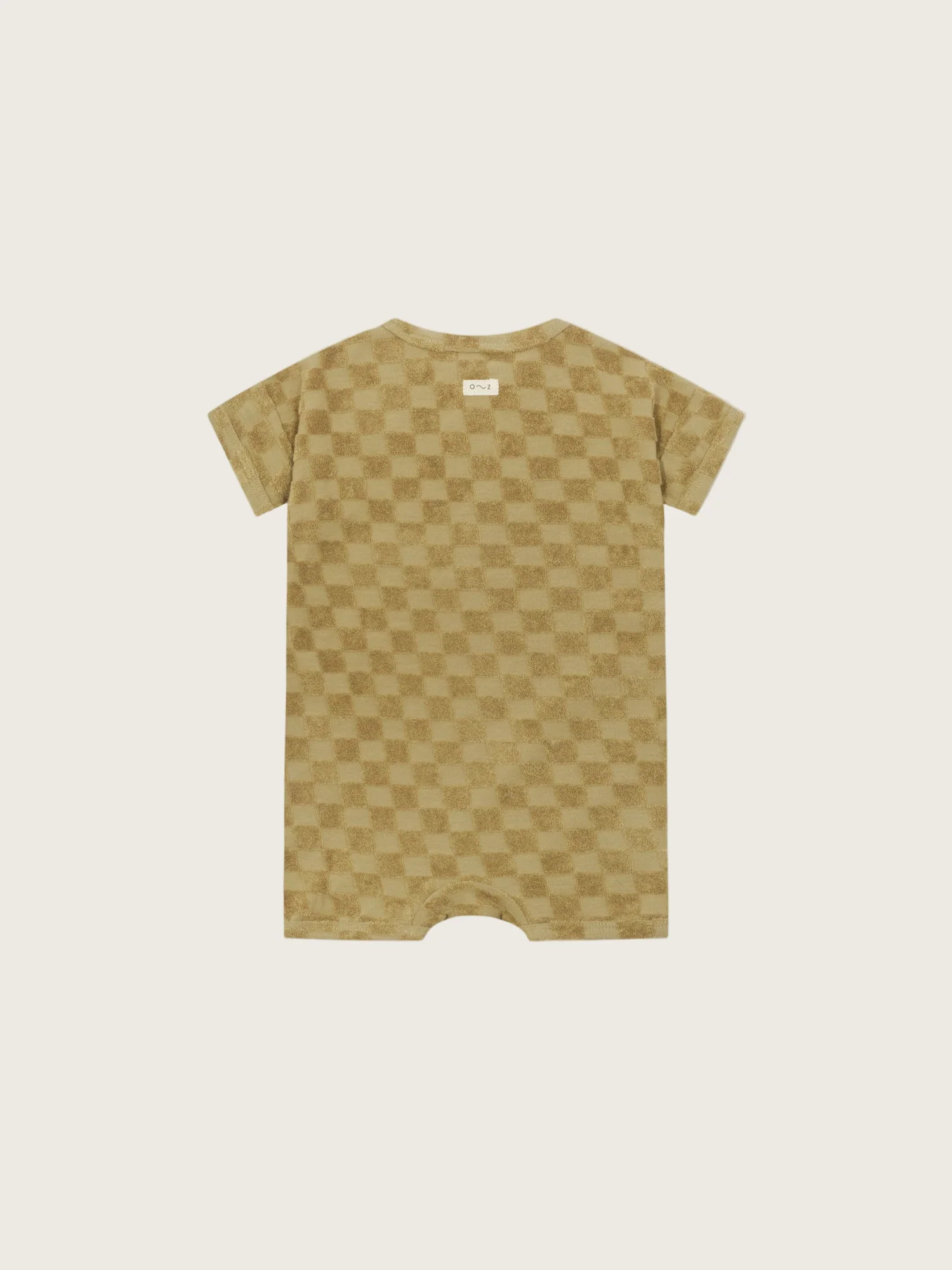 Dusky Checkerboard Terry Beach Romper - Image 5