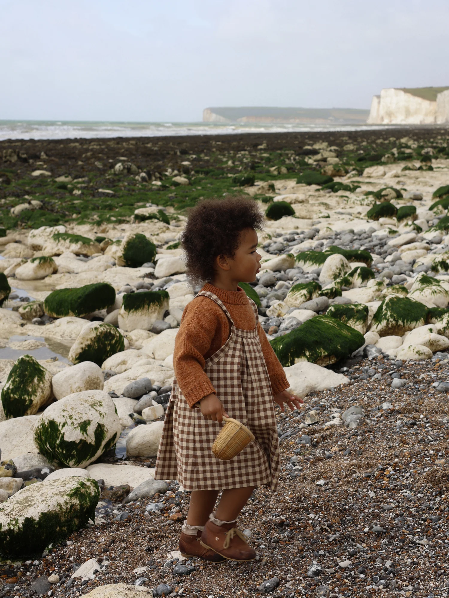 Chestnut Gingham Tribe Skirt - Image 5