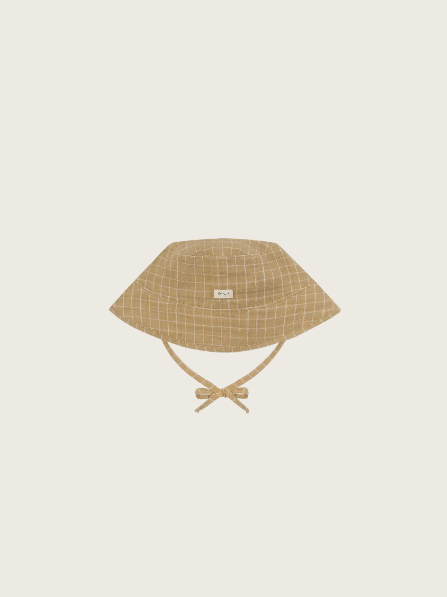 Grid Check Wheat Bucket Sun Hat - Image 5