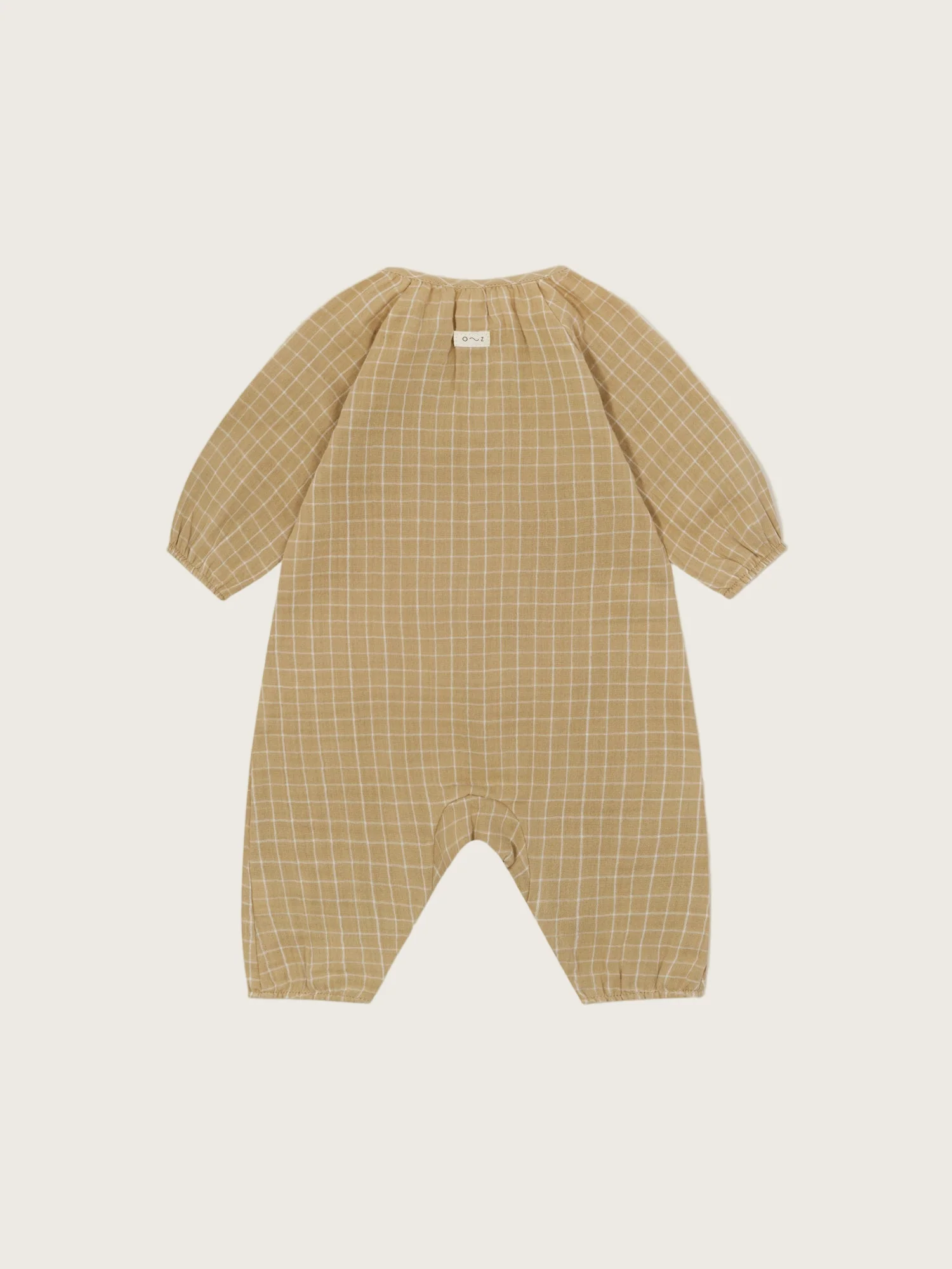 Grid Check Wheat Onesie - Image 6