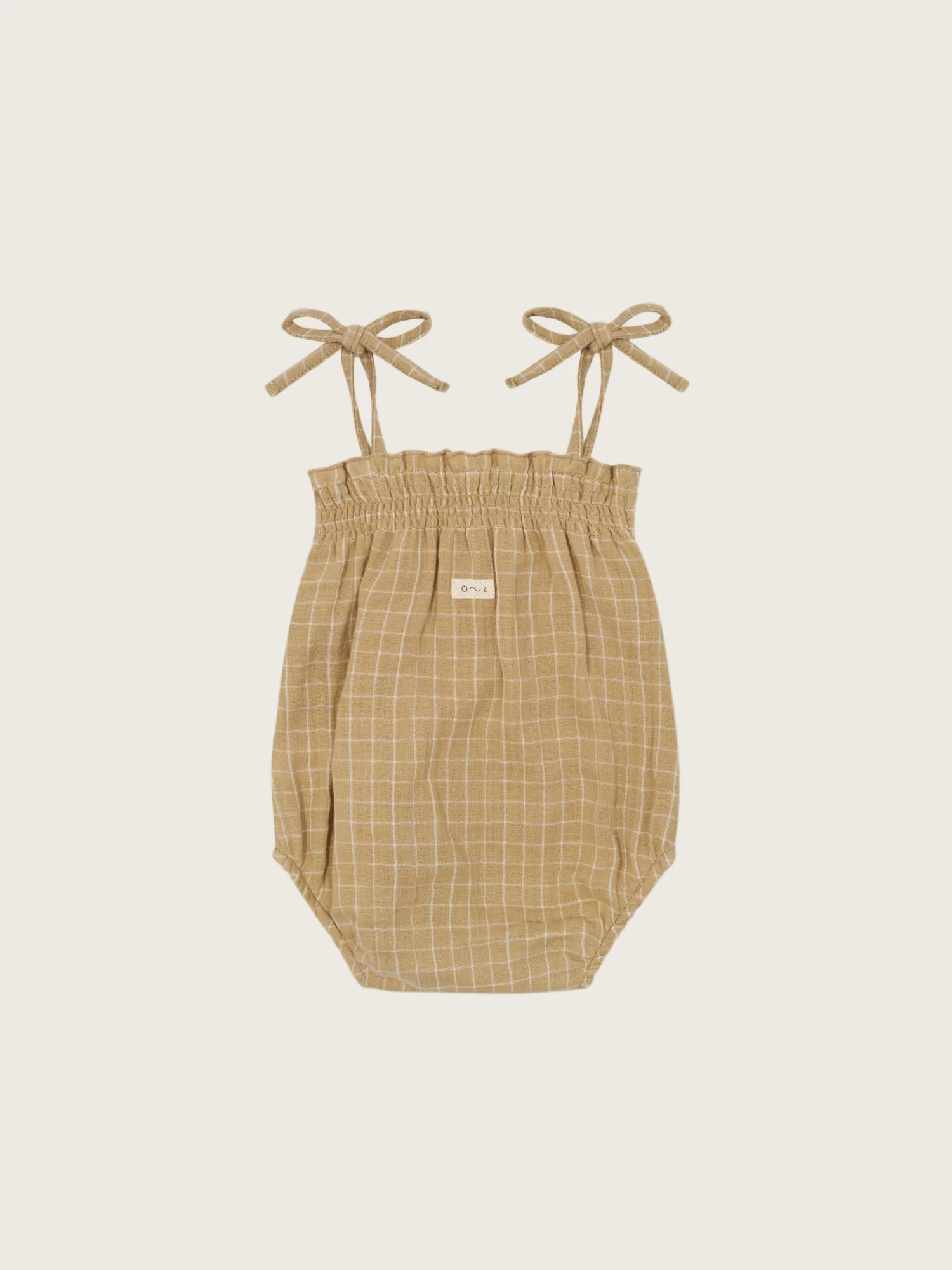 Grid Check Wheat Spaghetti Bodysuit - Image 6