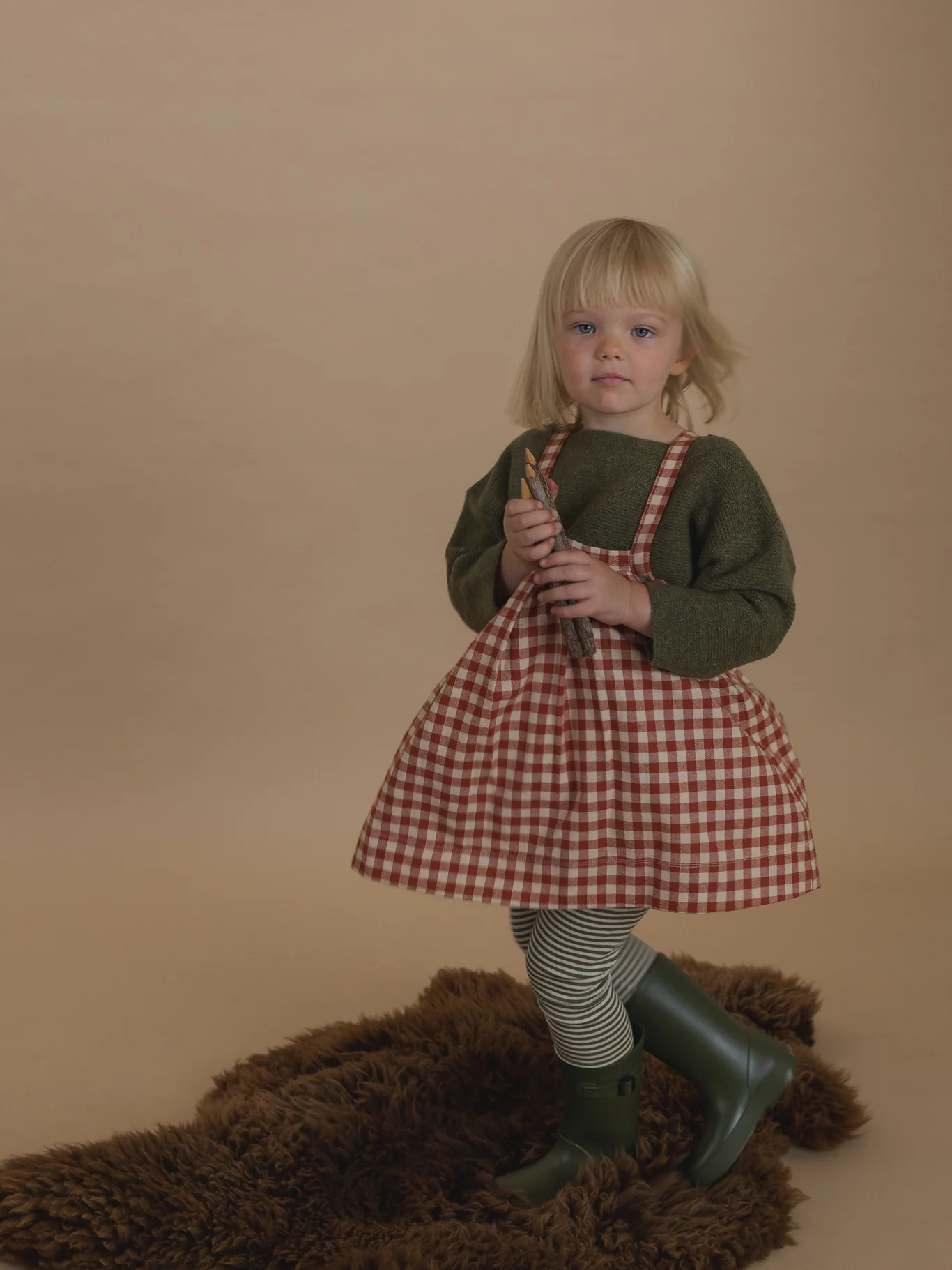 Paprika Gingham Tribe Skirt - Image 7