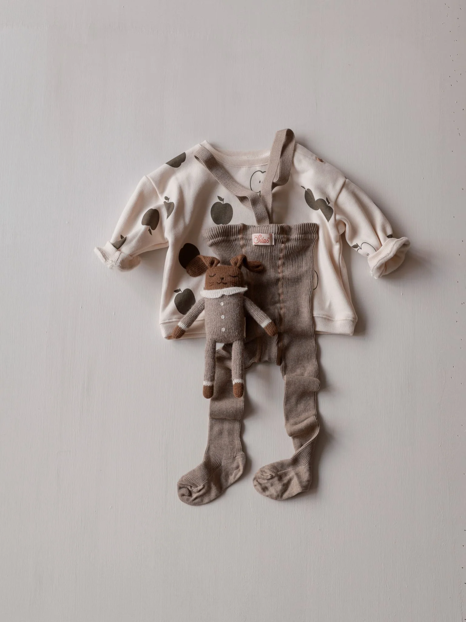 Peanut Blend Footed Tights with braces - Image 4