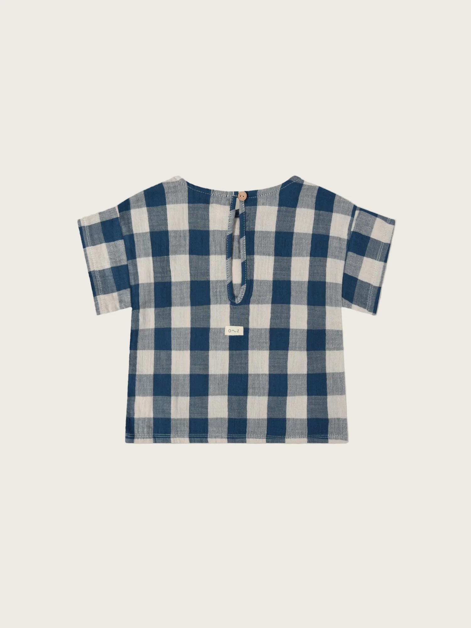 Pottery Blue Gingham Boxy T-shirt - Image 4