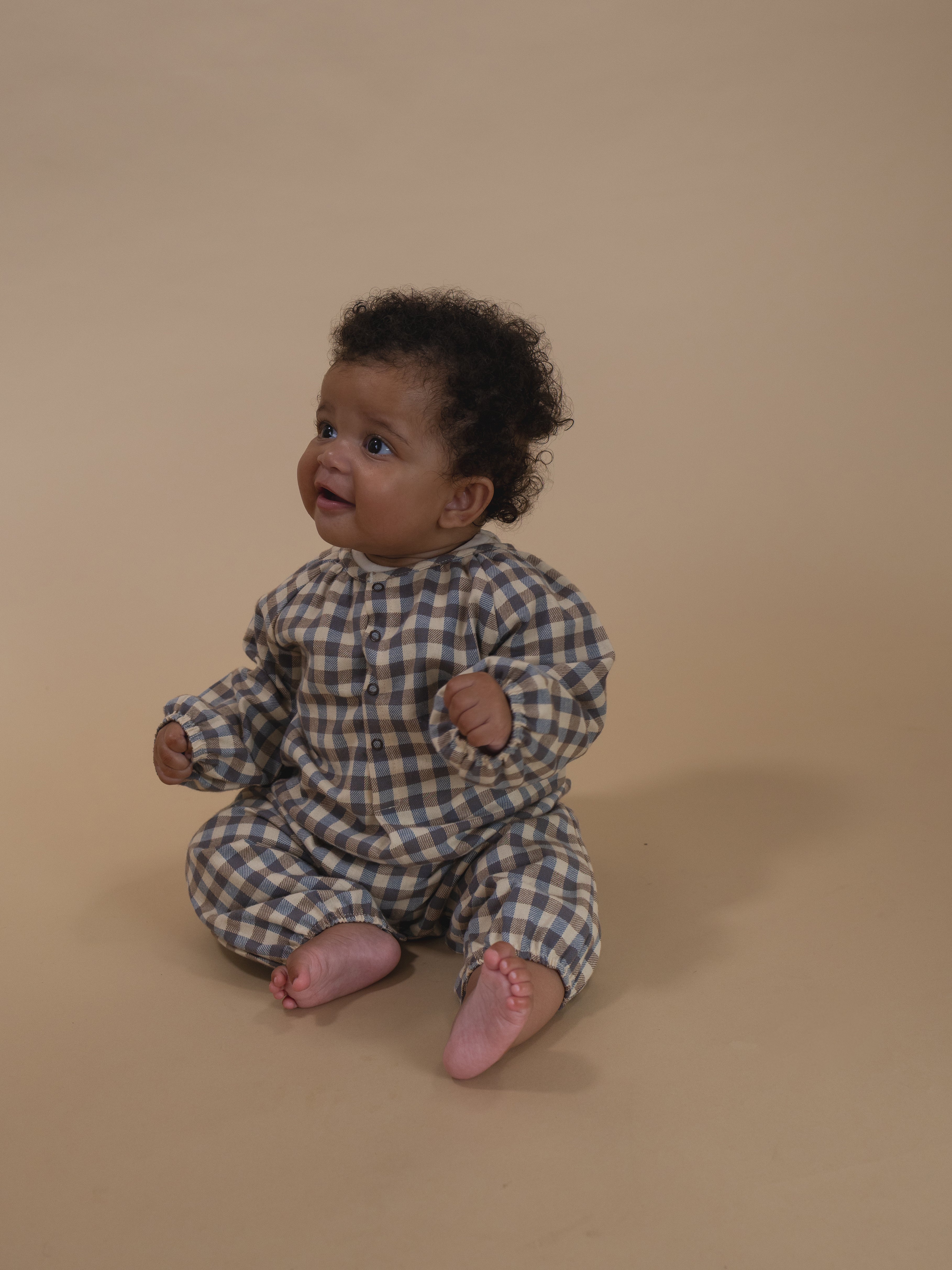 Shoreline Gingham Onesie - Image 5