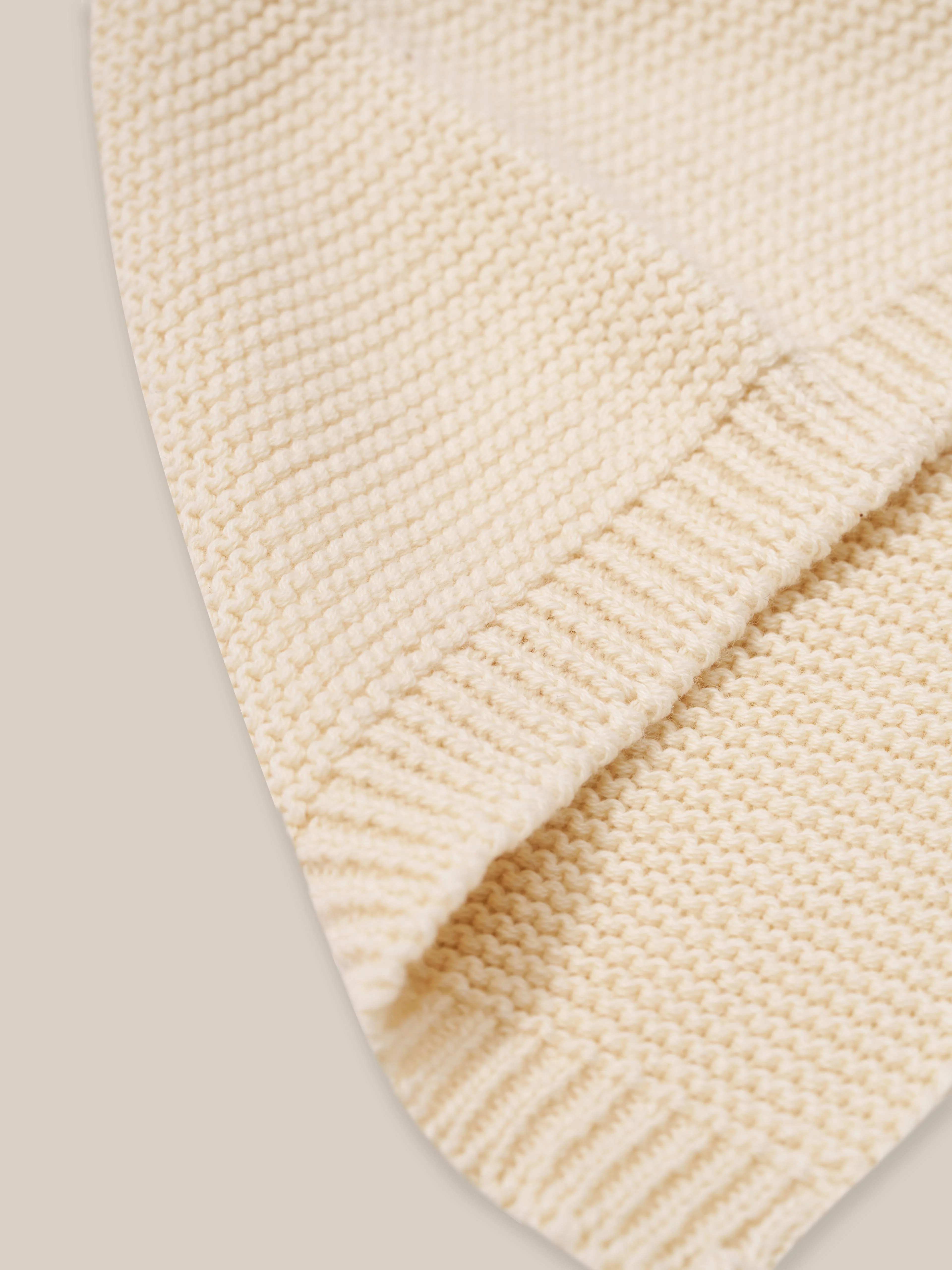 Undyed Cotton Knitted Pixie Hat - Image 3