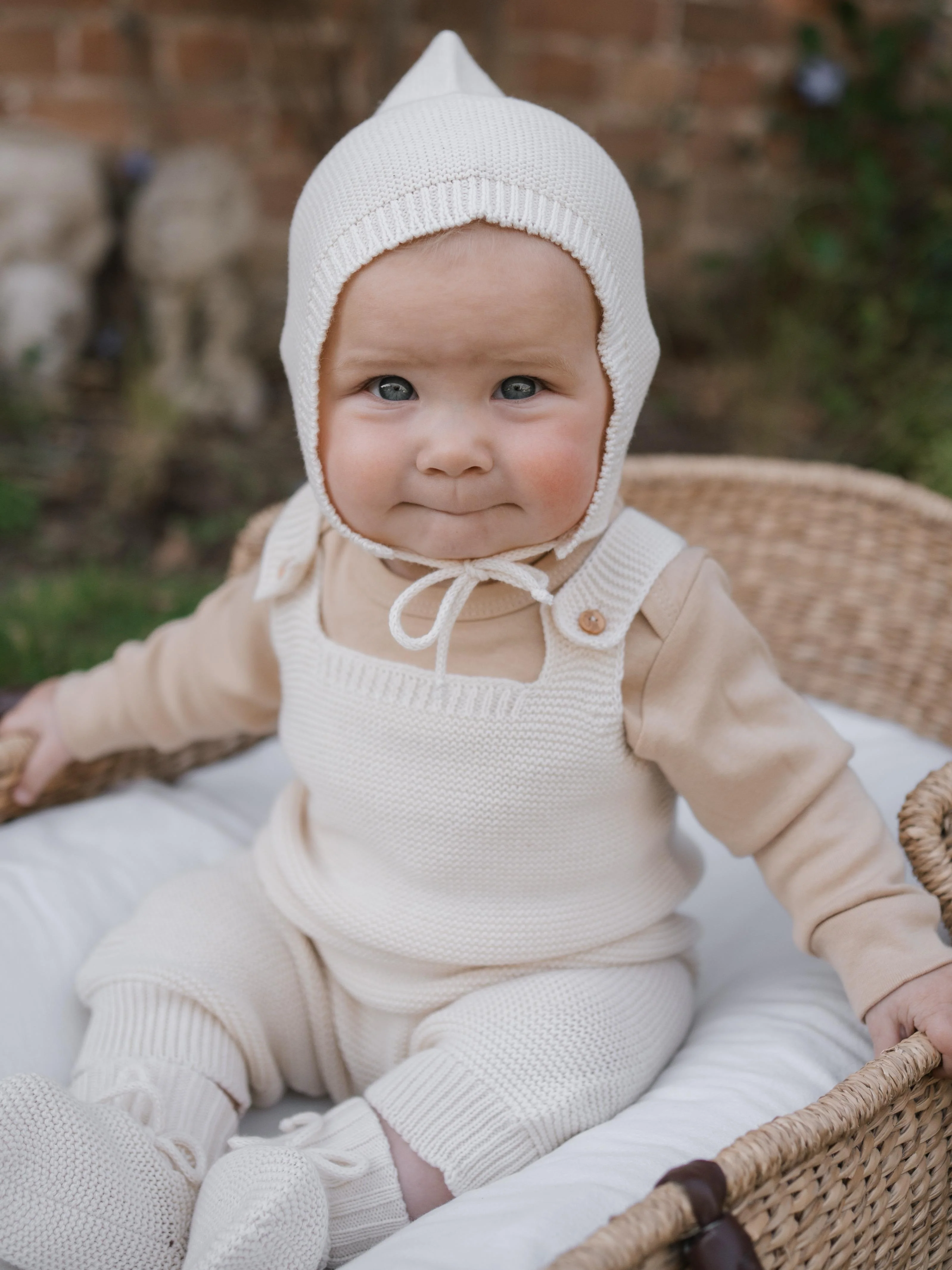 Undyed Cotton Knitted Salopette - Image 5