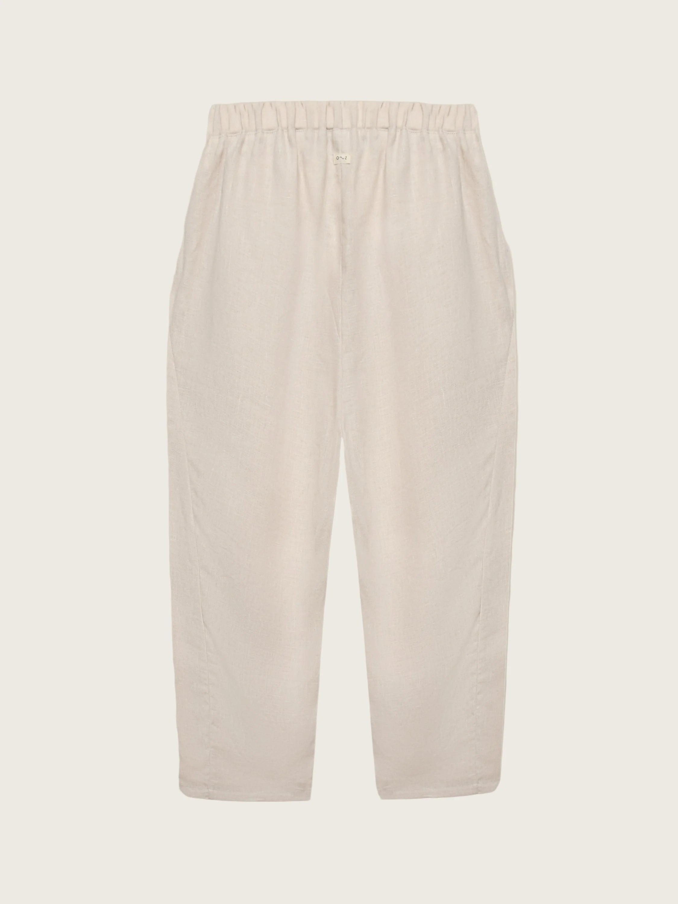 Women's Ceramic White Linen Pants - Image 5