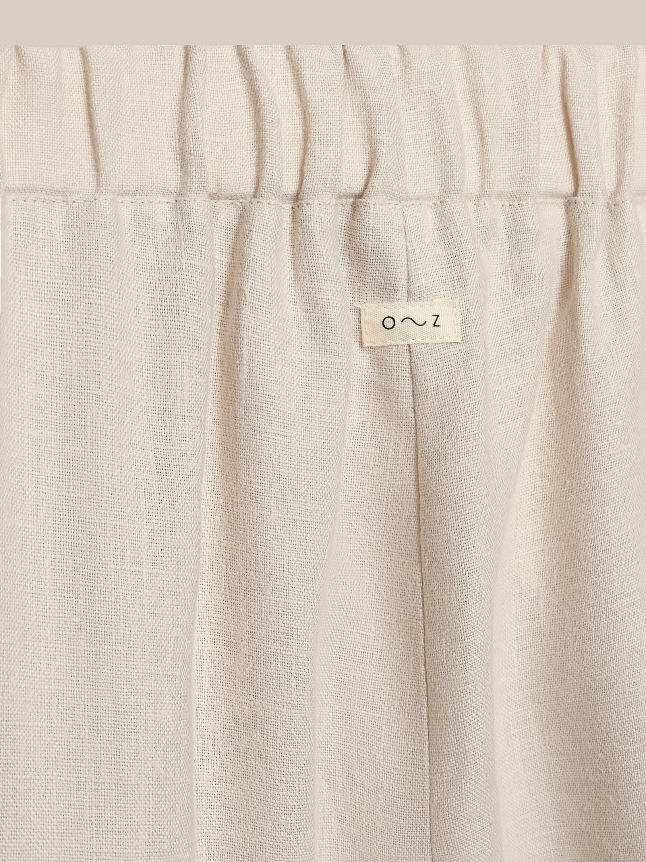 Women's Ceramic White Linen Pants - Image 6